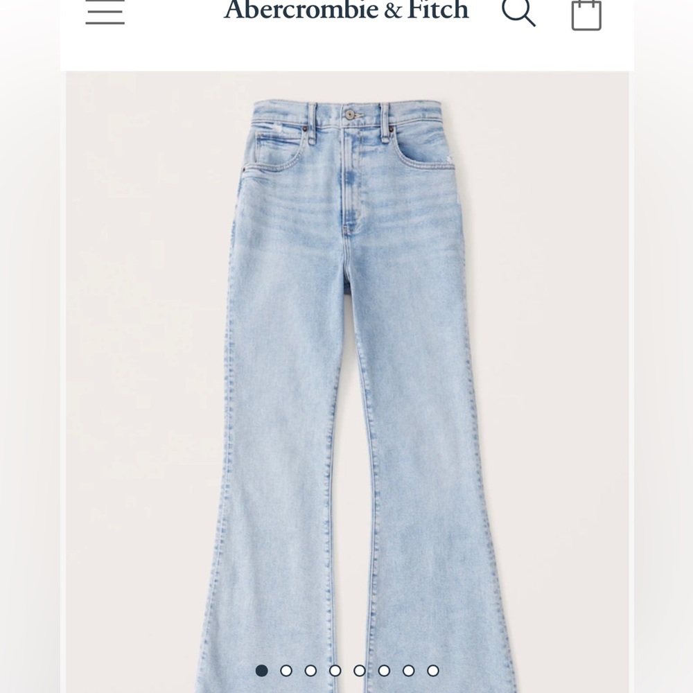 Abercrombie the flare ultra high rise jean